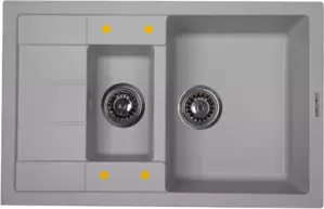 Кухонная мойка Ecoshtein Rechteck 781.5 (серый шелк) фото