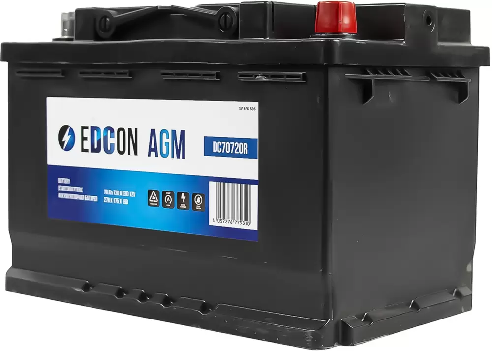 Аккумулятор Edcon DC70720R (70Ah) фото