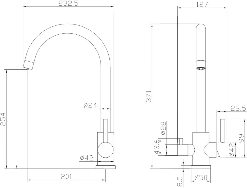 Смеситель Ekko E4307 фото