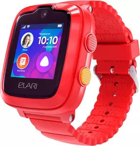 Детские умные часы Elari KidPhone 4G (красный) фото
