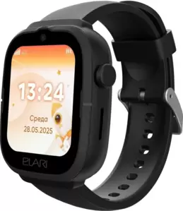 Детские умные часы Elari KidPhone 4G Go (черный) фото