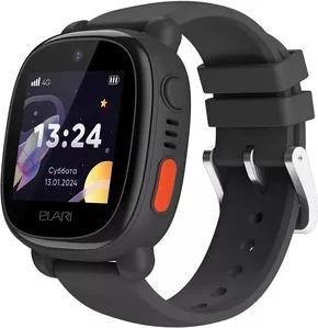 Детские умные часы Elari KidPhone 4G Lite (черный) фото