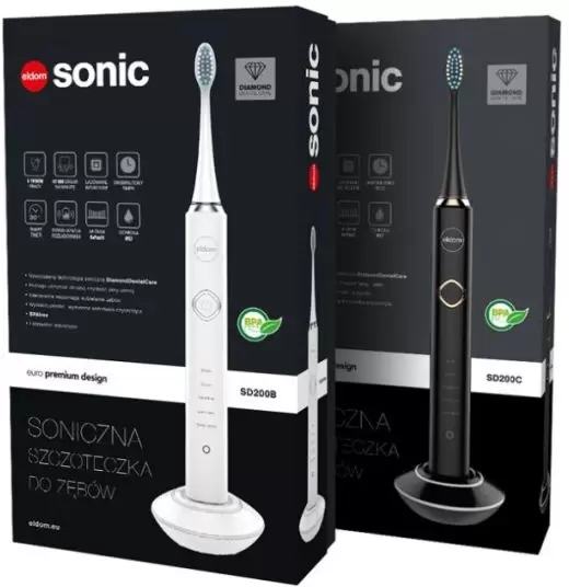 Электрическая зубная щетка Eldom Sonic SD200B фото