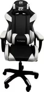 Игровое кресло Elfardi 710 (черный/белый) фото