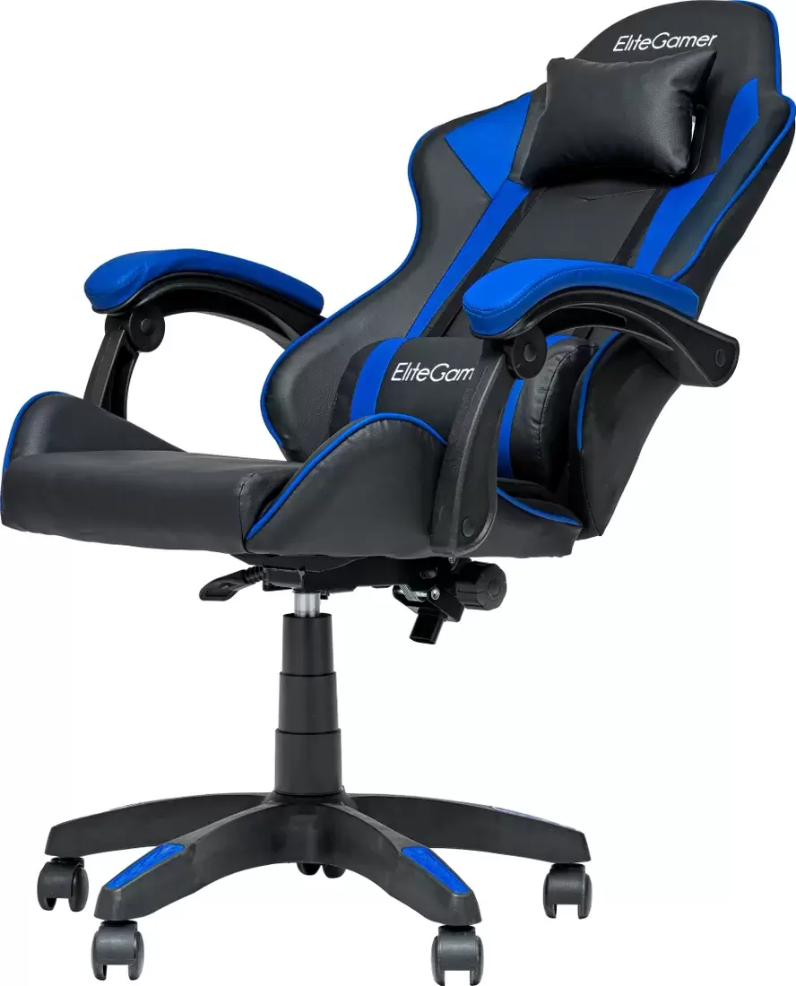 Игровое кресло Elite Gamer EC001 (синий/черный) фото