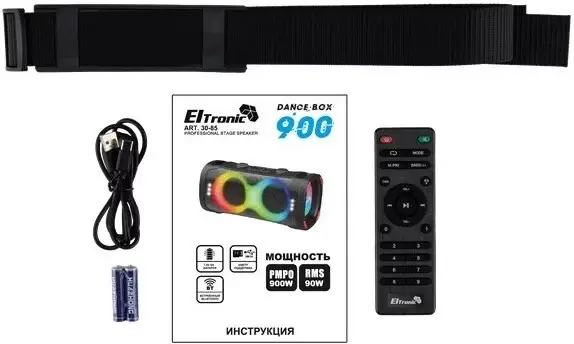 Беспроводная колонка Eltronic 30-85 Dance Box 900 (черный) фото