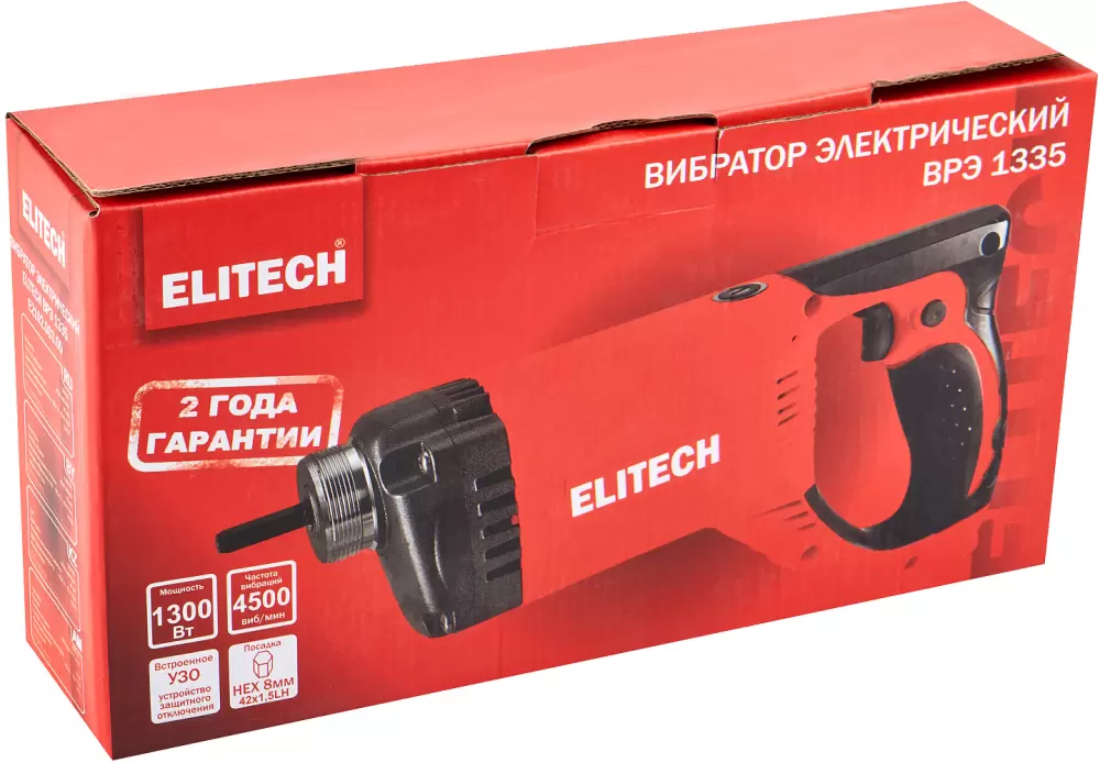 Вибратор глубинный Elitech ВРЭ 1335 фото