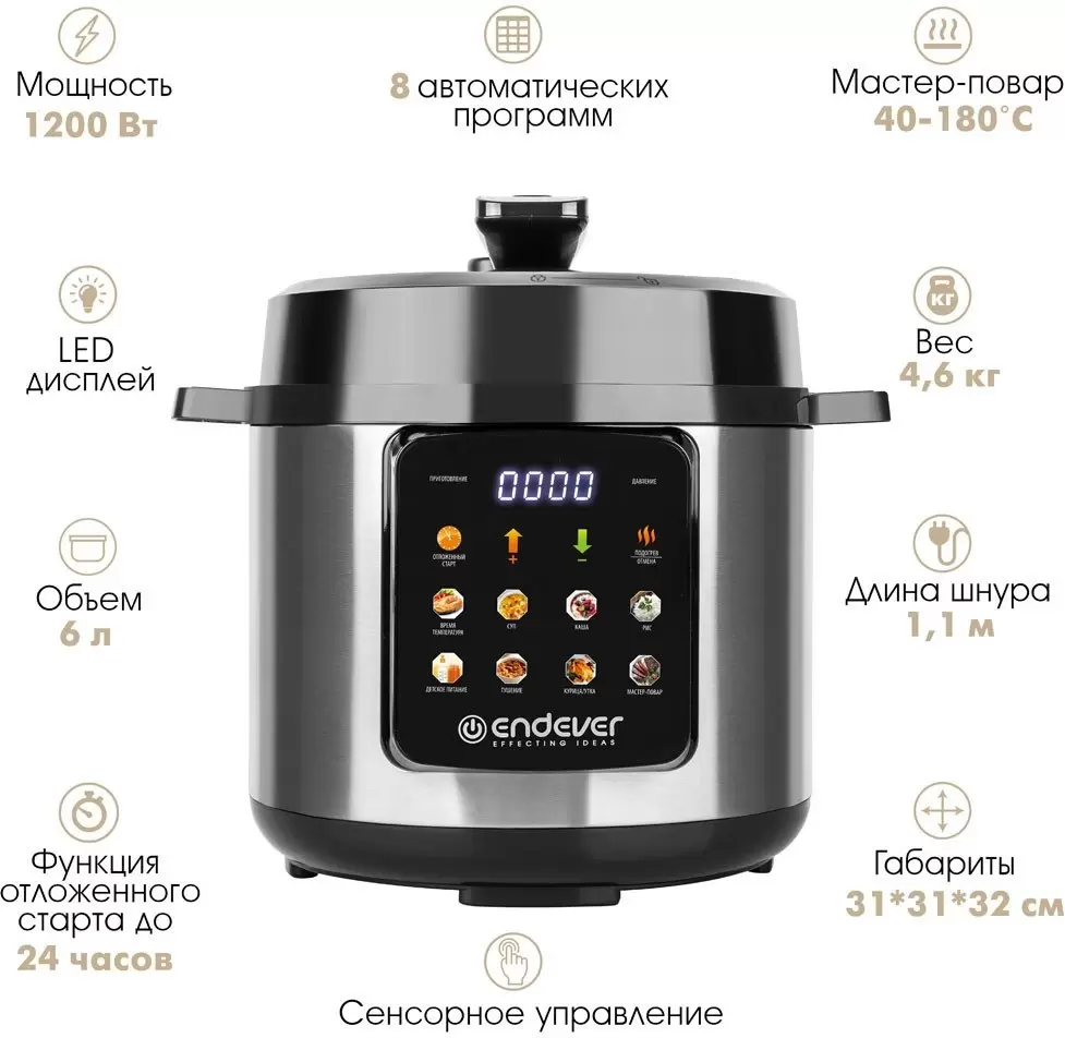 Мультиварка-скороварка Endever Vita-133 фото