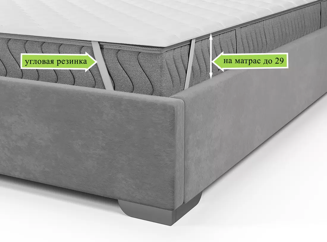 Наматрасник ЭОС Топп 2 110x186 бязь фото