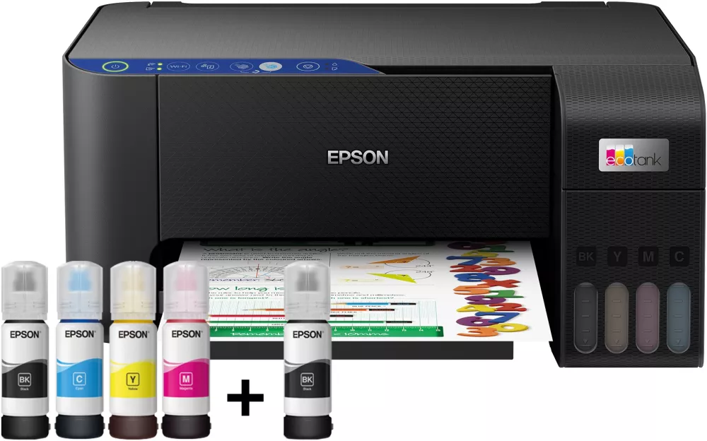 Многофункциональное устройство Epson EcoTank L3251 (ресурс стартовых контейнеров 8100/6500, контейнер 103) фото 2