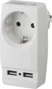 Разветвитель ЭРА SP-1e-USB-I / Б0027836 (слоновая кость) фото