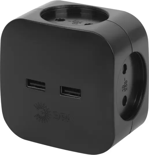 Разветвитель ЭРА SP-4-USB-B Б0049536 (черный) фото