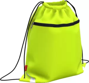 Мешок для обуви Erich Krause 50x41 Neon Yellow (с карманом на молнии) 49115 icon