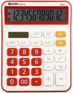 Калькулятор Eleven CDC-110-WH/RD (красный/белый) фото