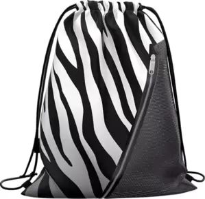 Мешок для обуви Erich Krause Mesh Black&#38;White Zebra 60423 icon