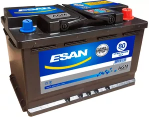 Аккумулятор ESAN AGM 80 R+ (80Ah) фото