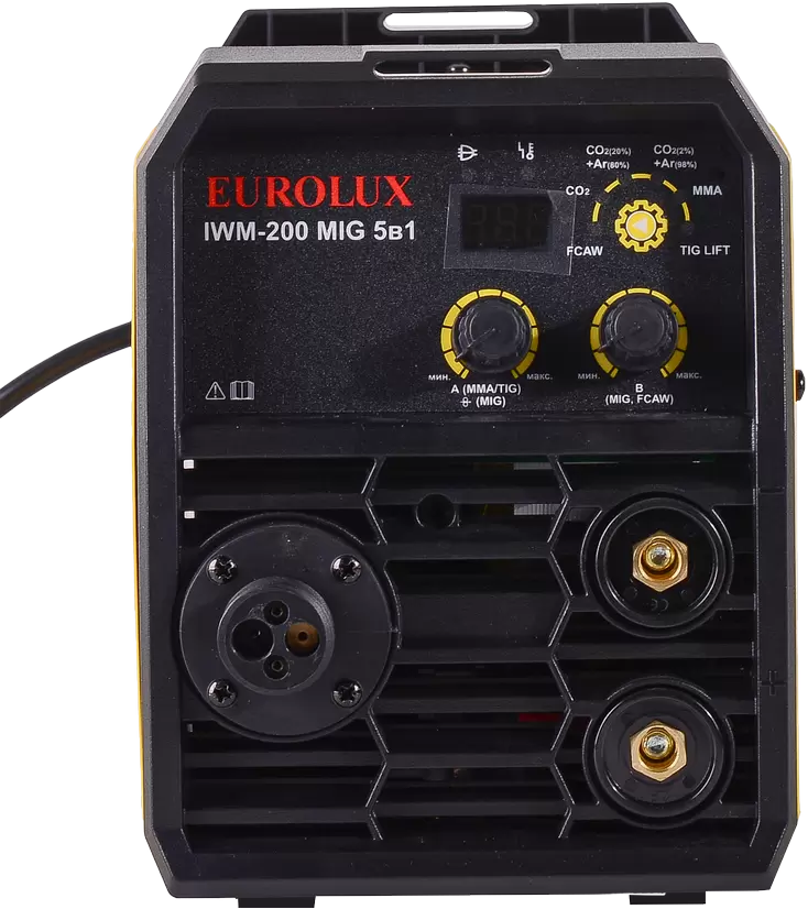 Сварочный инвертор Eurolux IWM-200 MIG 5в1 65/180 фото