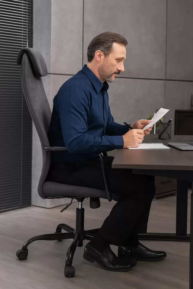 Кресло офисное Everprof Mars Black Fabric (черный) фото