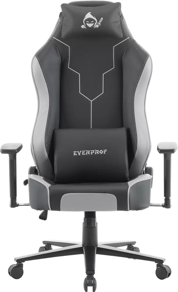 Кресло геймерское Everprof Rapid (экокожа черный/серый) фото