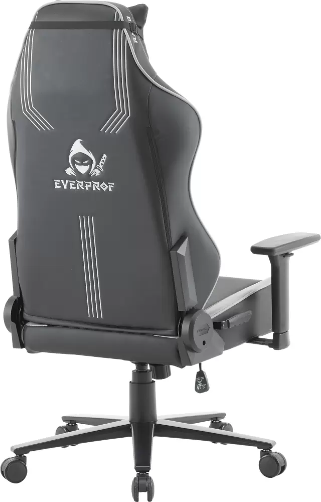 Кресло геймерское Everprof Rapid (экокожа черный/серый) фото