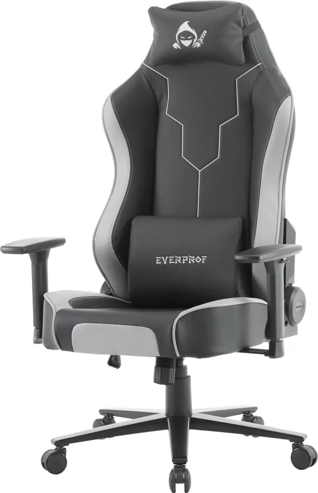 Кресло геймерское Everprof Rapid (экокожа черный/серый) фото