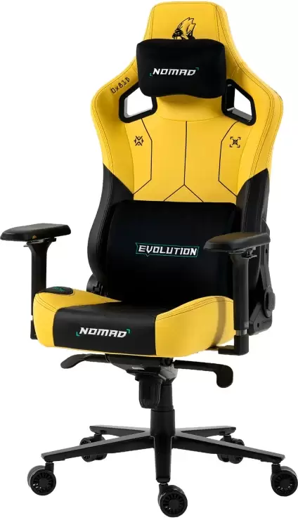 Игровое кресло Evolution Nomad PRO Cyberpunk Bloodhound (черный/желтый) фото