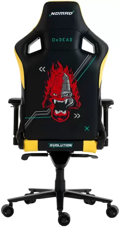 Игровое кресло Evolution Nomad PRO Cyberpunk Bloodhound (черный/желтый) фото