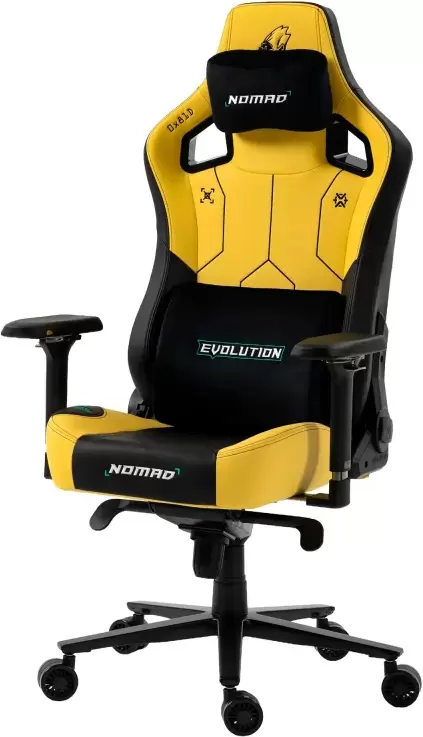 Игровое кресло Evolution Nomad PRO Cyberpunk Core (черный/желтый) фото