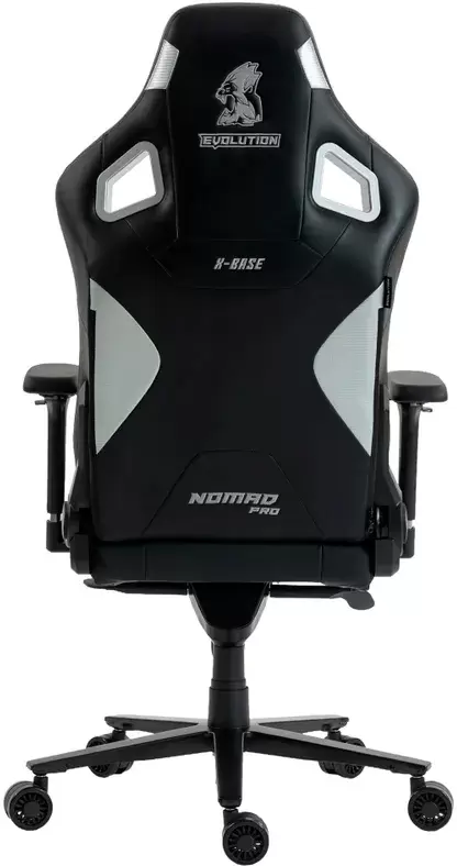 Игровое кресло Evolution Nomad PRO X-Base Black-Silver (черный/серебристый) фото