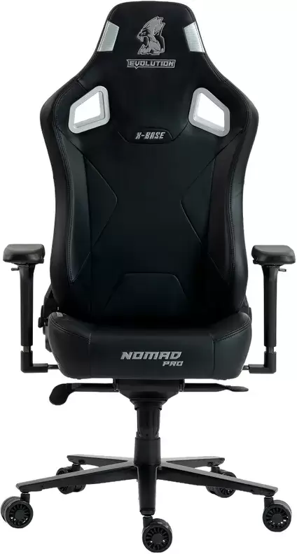 Игровое кресло Evolution Nomad PRO X-Base Black-Silver (черный/серебристый) фото