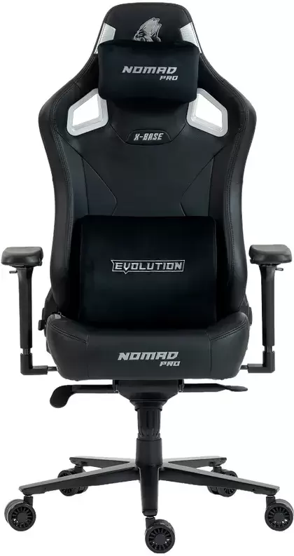 Игровое кресло Evolution Nomad PRO X-Base Black-Silver (черный/серебристый) фото