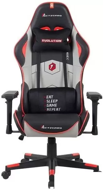 Игровое кресло Evolution Tactic PRO Special edition D1 (черный/серый/красный) фото