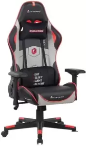 Игровое кресло Evolution Tactic PRO Special edition D1 (черный/серый/красный) фото