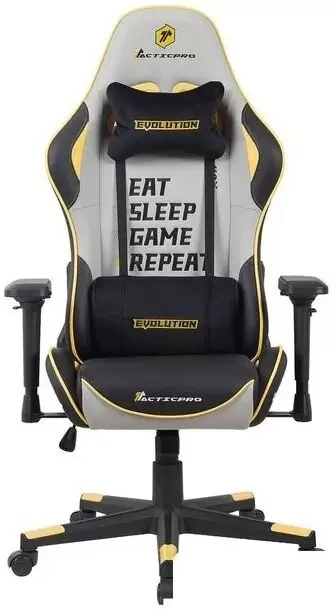 Игровое кресло Evolution Tactic PRO Special edition D2 (черный/серый/желтый) фото
