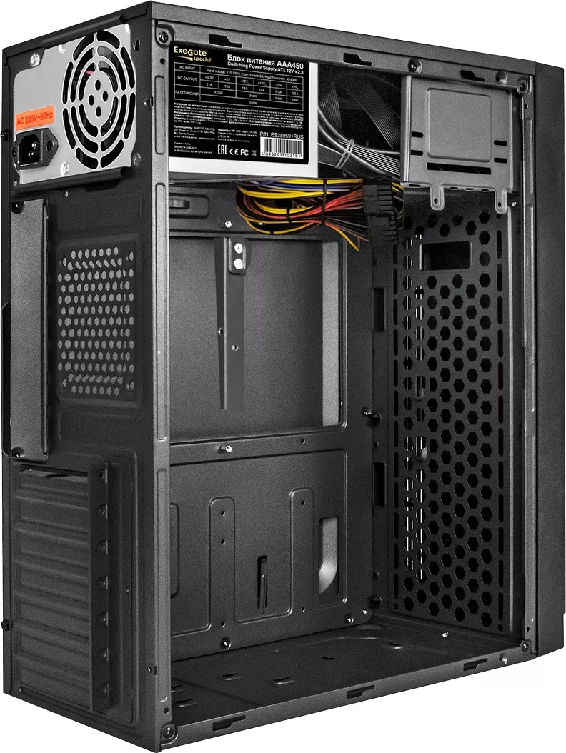 Корпус ExeGate BAA-105-01-UNS450 450W Black EX299176RUS фото