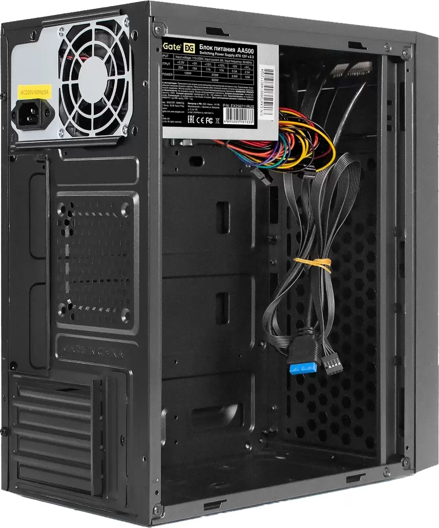 Корпус ExeGate BAA-114U2-AA500 500W Black EX299397RUS фото
