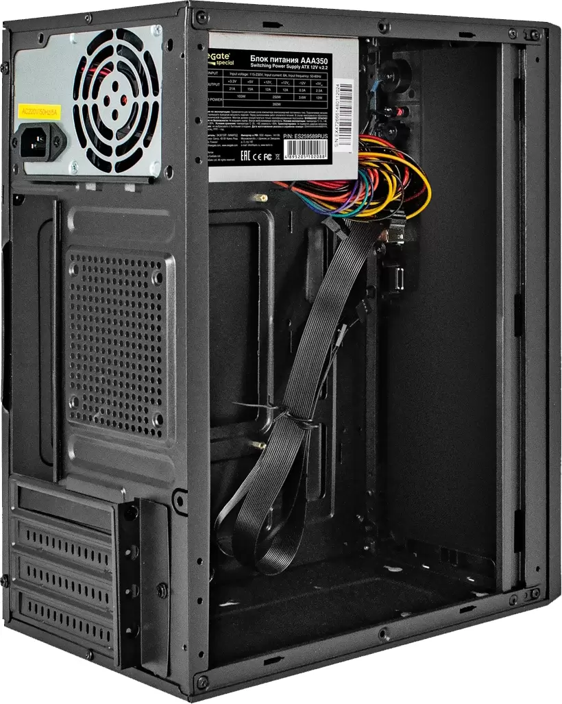 Корпус ExeGate BAA-308UC-AAA400 400W Black EX298009RUS фото 2