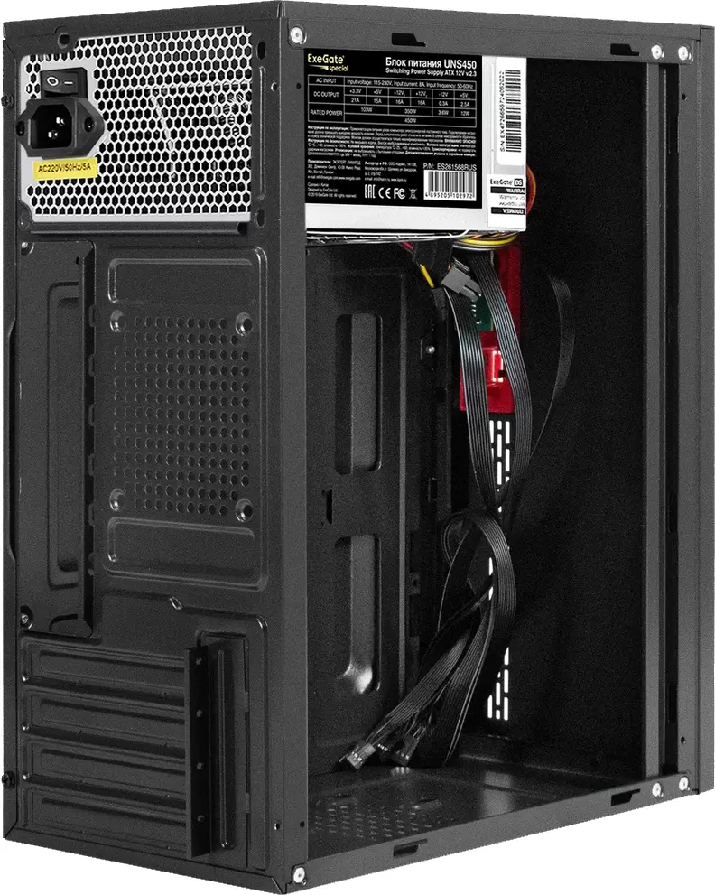 Корпус ExeGate BAA-403-UNS450 450W Black EX299254RUS фото 2