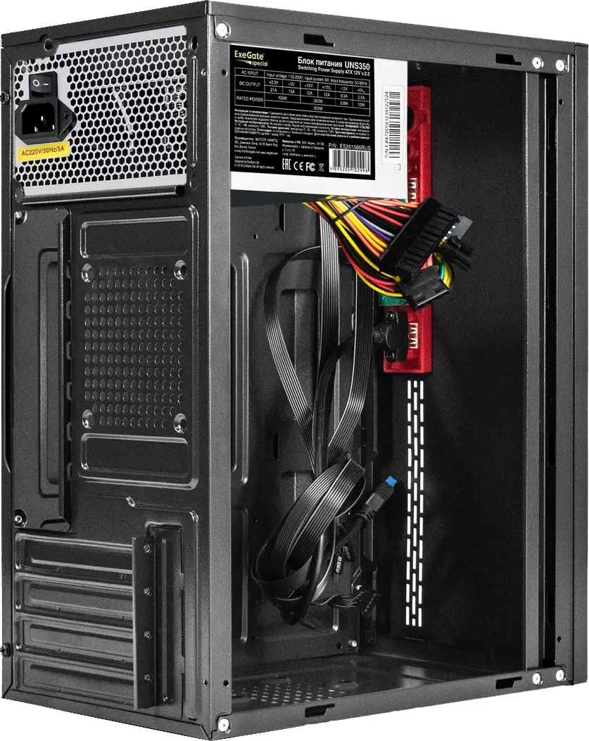 Корпус ExeGate BAA-403U2-UNS400 400W Black EX299257RUS фото