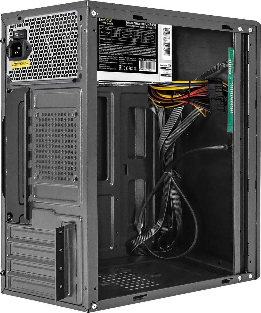 Корпус ExeGate BAA-408-UNS450 450W Black EX299270RUS фото 2