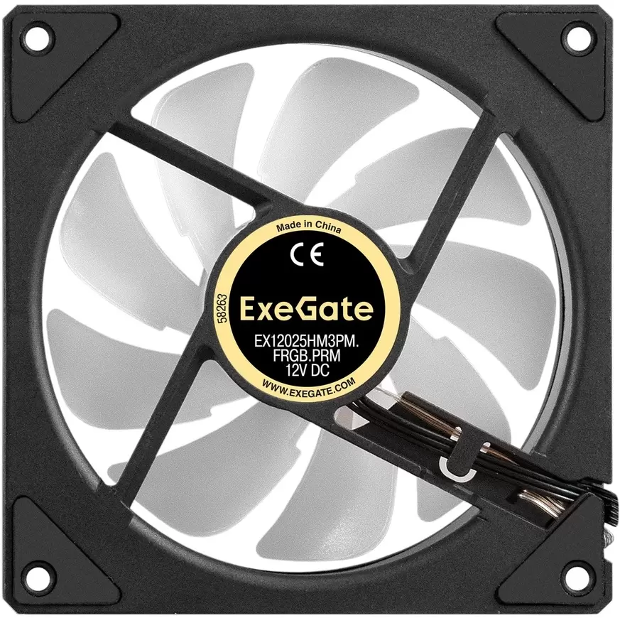 Вентилятор для корпуса ExeGate EX12025HM3PM.FRGB.PRM фото