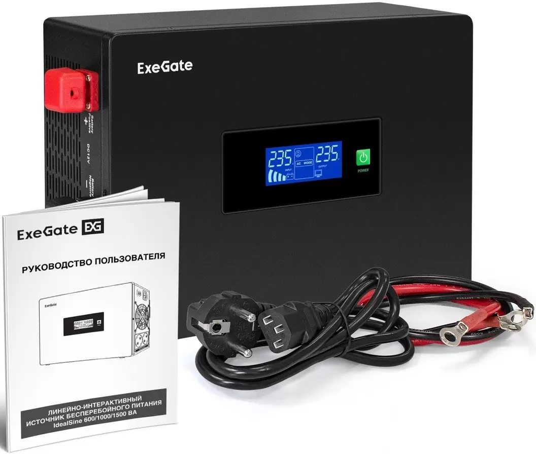 Источник бесперебойного питания ExeGate IdealSine SR-1000.LCD.2SH EX295993RUS фото