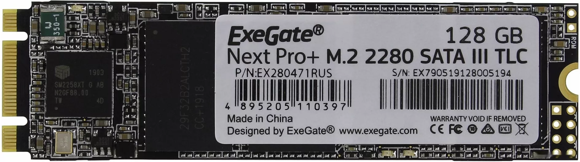 Жесткий диск SSD ExeGate Next Pro+ 128GB EX280471RUS фото