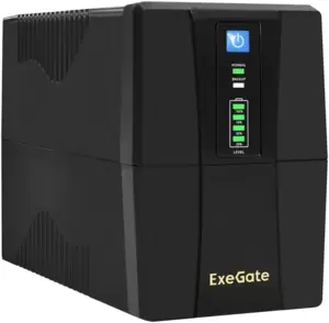 Источник бесперебойного питания ExeGate Power Back BNB-1000.LED.AVR.4C13.RJ.USB фото