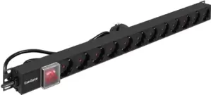 Блок розеток ExeGate ServerPro PDU-V120 Al-12S-EU2.5-SW фото