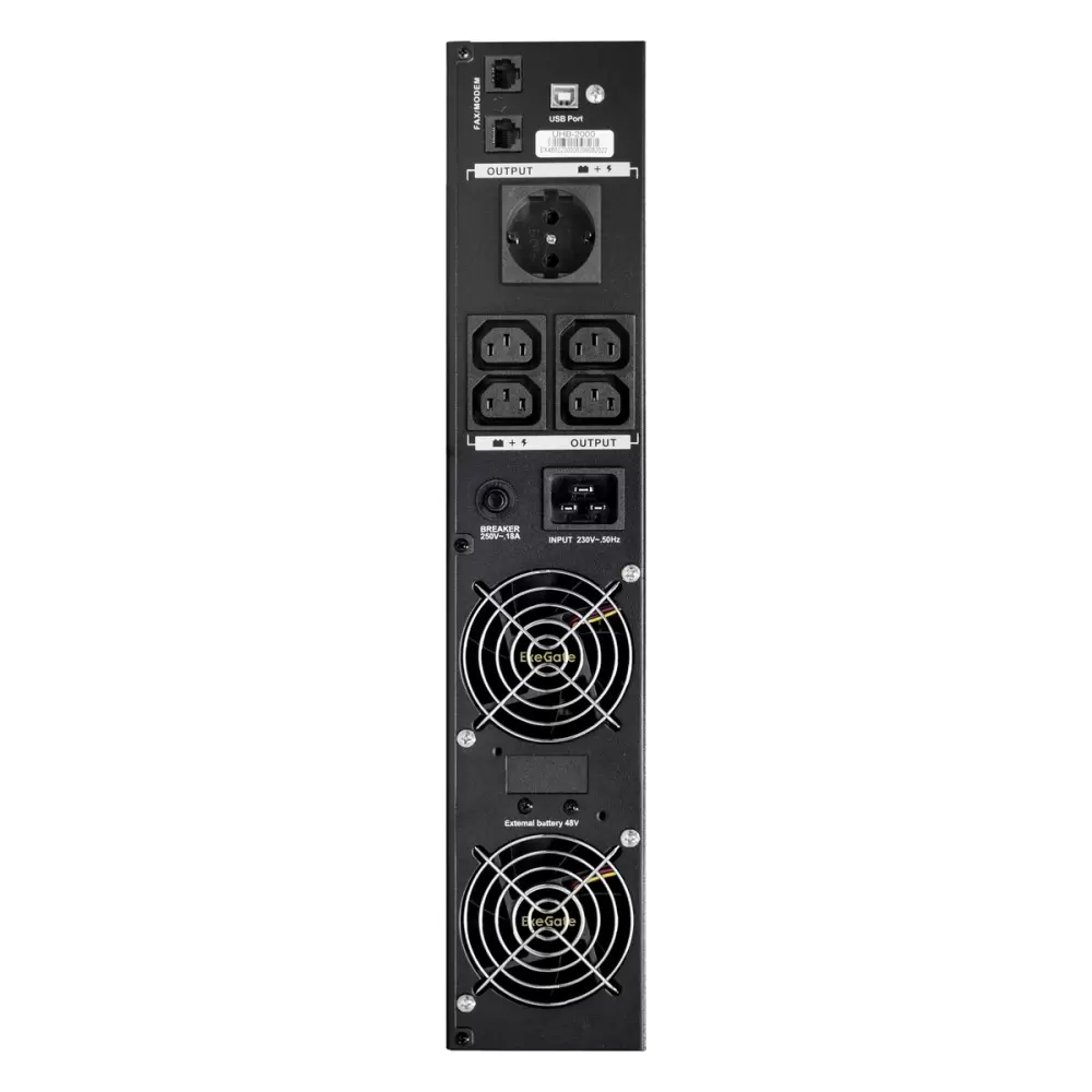 Источник бесперебойного питания ExeGate SinePower UHB-1000.LCD.AVR.1SH.4C13.RJ.USB.2U EX293051RUS фото 2