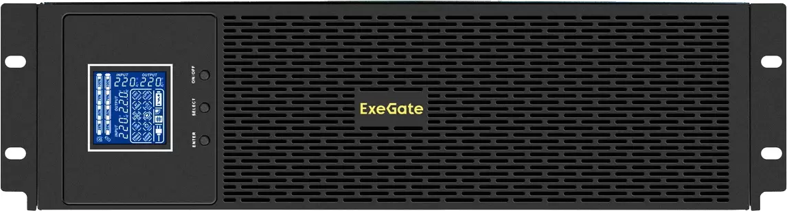 Источник бесперебойного питания ExeGate SinePower UHB-5000.LCD.AVR.6C13.RJ.USB.3U фото 2