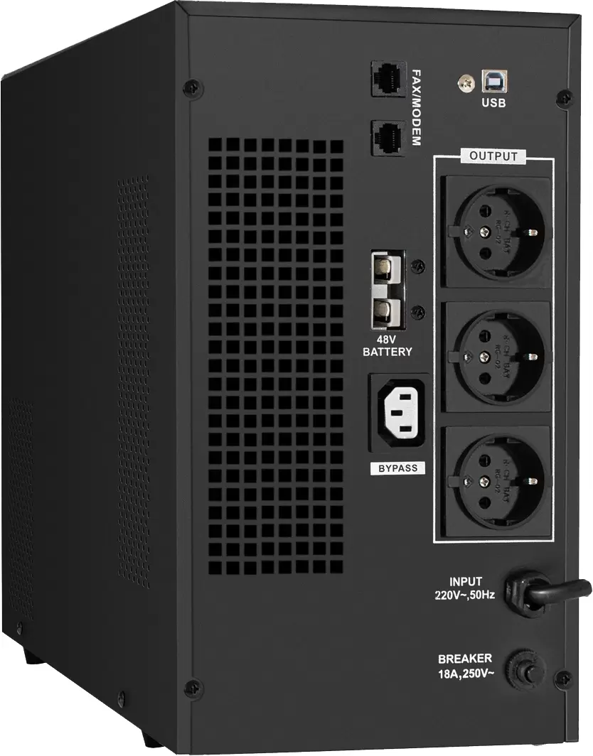 Источник бесперебойного питания ExeGate SineTower SZ-3000.LCD.AVR.3SH.1C13.RJ.USB EX295990RUS фото 2