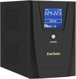 Источник бесперебойного питания ExeGate SpecialPro Smart LLB-1600.LCD.AVR.2SH.3C13 EX292803RUS фото