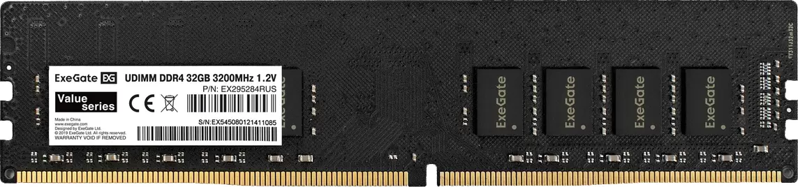 ExeGate Value DIMM DDR4 32GB 3200MHz EX295284RUS